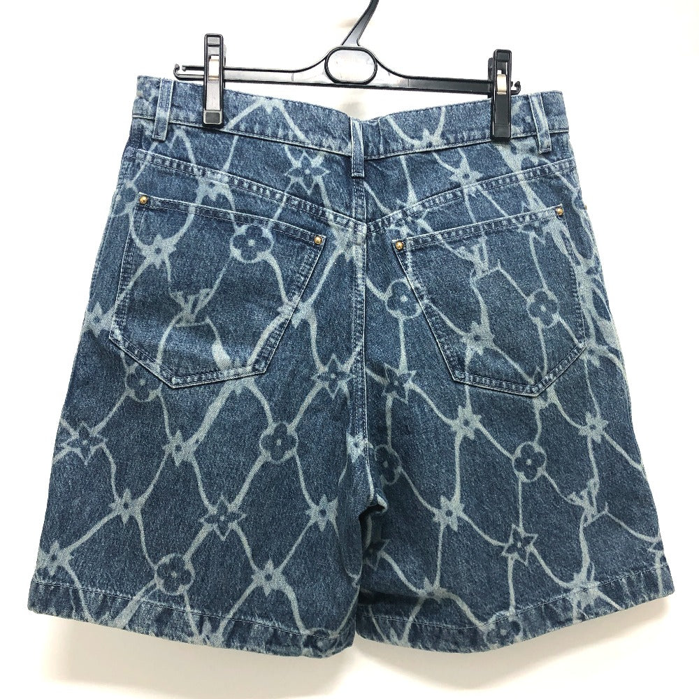 LOUIS VUITTON 1AFQFD モノグラムプリント アパレル デニムショーツ ハーフ ジーンズ ボトムス パンツ デニム メンズ ブルー