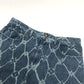 LOUIS VUITTON 1AFQFD モノグラムプリント アパレル デニムショーツ ハーフ ジーンズ ボトムス パンツ デニム メンズ ブルー