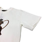 LOUIS VUITTON 1AFXNM Graphic Embroidered Shirt, Short Sleeve Cotton T-Shirt, Men's White