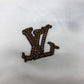 LOUIS VUITTON 1AFXNM Graphic Embroidered Shirt, Short Sleeve Cotton T-Shirt, Men's White
