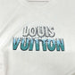 LOUIS VUITTON RM232M NPG HPY35W Logo Embroidered Apparel Beaded Logo Crew Neck Short Sleeve T-Shirt Cotton Women's White