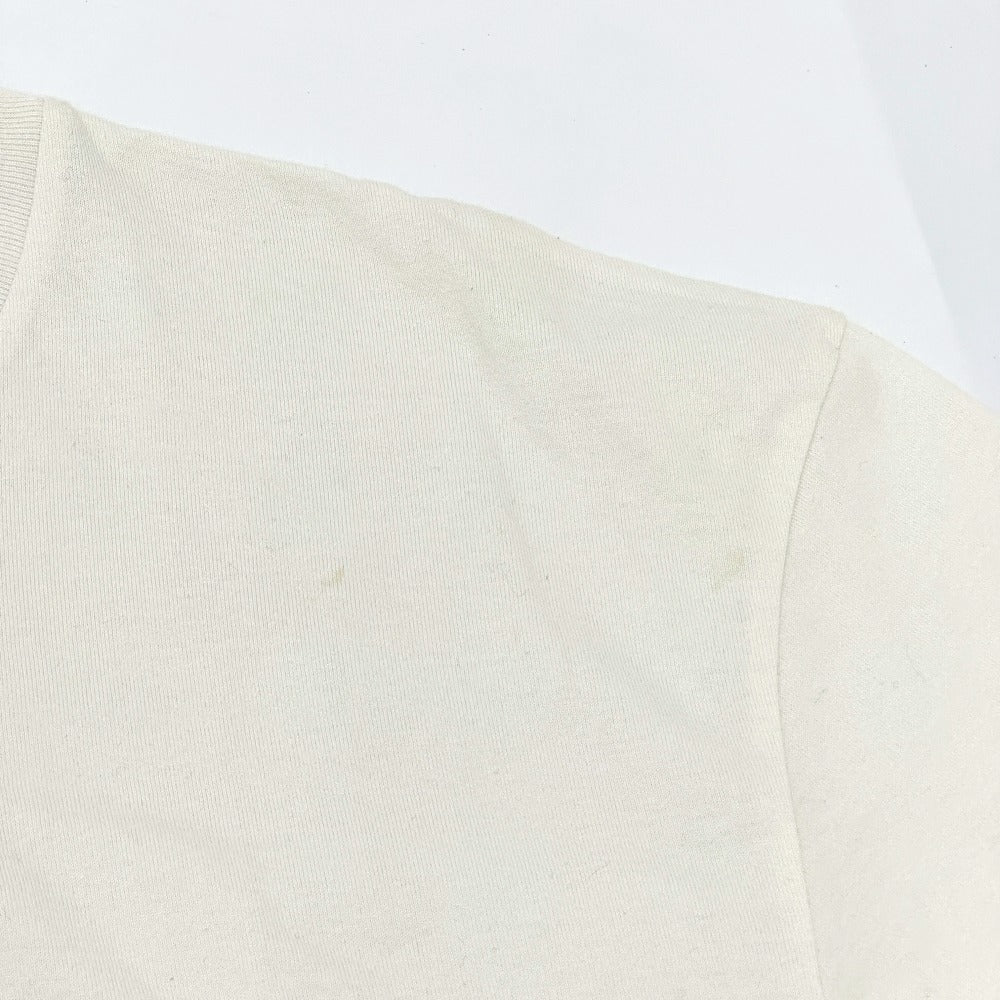 LOUIS VUITTON RM232M NPG HPY35W Logo Embroidered Apparel Beaded Logo Crew Neck Short Sleeve T-Shirt Cotton Women's White