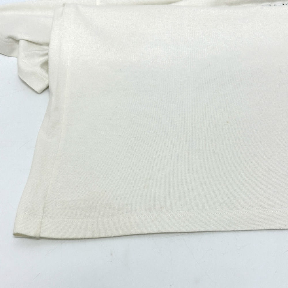 LOUIS VUITTON RM232M NPG HPY35W Logo Embroidered Apparel Beaded Logo Crew Neck Short Sleeve T-Shirt Cotton Women's White