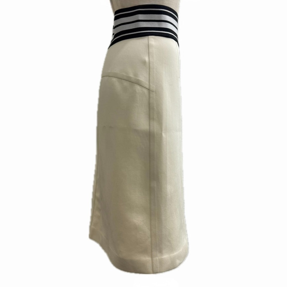 LOUIS VUITTON RW222J G72 FNSK10 22SS LVストライプ ペンシルスカート アパレル スカート ナイロン製 レディース ベージュ