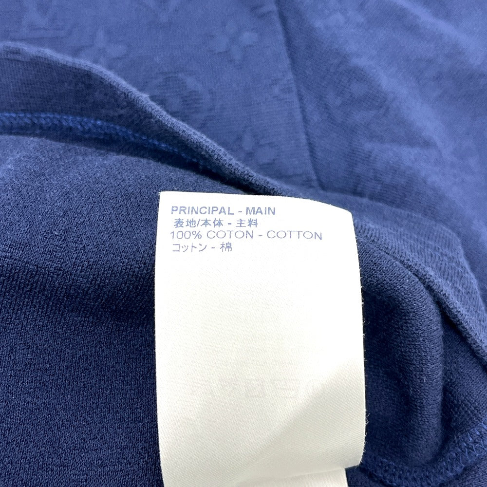 LOUIS VUITTON RM211V DG1 HLY11W Spring/Summer 2021 Beaded Animal &amp; Monogram Short Sleeve Top, Navy, Men's Knit T-Shirt