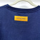LOUIS VUITTON RM211V DG1 HLY11W Spring/Summer 2021 Beaded Animal &amp; Monogram Short Sleeve Top, Navy, Men's Knit T-Shirt