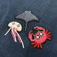 LOUIS VUITTON RM211V DG1 HLY11W Spring/Summer 2021 Beaded Animal &amp; Monogram Short Sleeve Top, Navy, Men's Knit T-Shirt