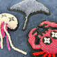 LOUIS VUITTON RM211V DG1 HLY11W Spring/Summer 2021 Beaded Animal &amp; Monogram Short Sleeve Top, Navy, Men's Knit T-Shirt