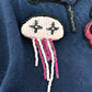 LOUIS VUITTON RM211V DG1 HLY11W Spring/Summer 2021 Beaded Animal &amp; Monogram Short Sleeve Top, Navy, Men's Knit T-Shirt
