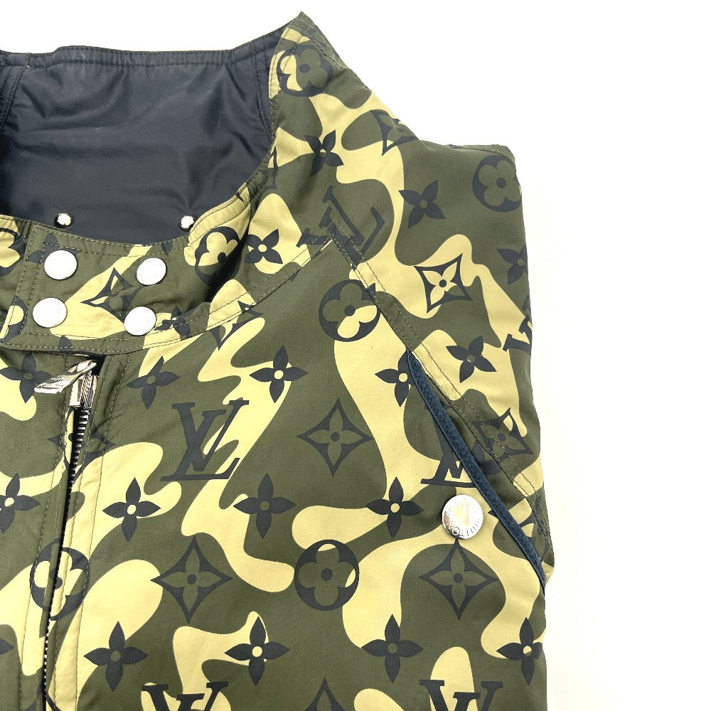 LOUIS VUITTON RM082M Louis Vuitton x Takashi Murakami Monogram Camouflage Apparel Reversible Blouson Jumper Outer Jacket Nylon Men's Khaki