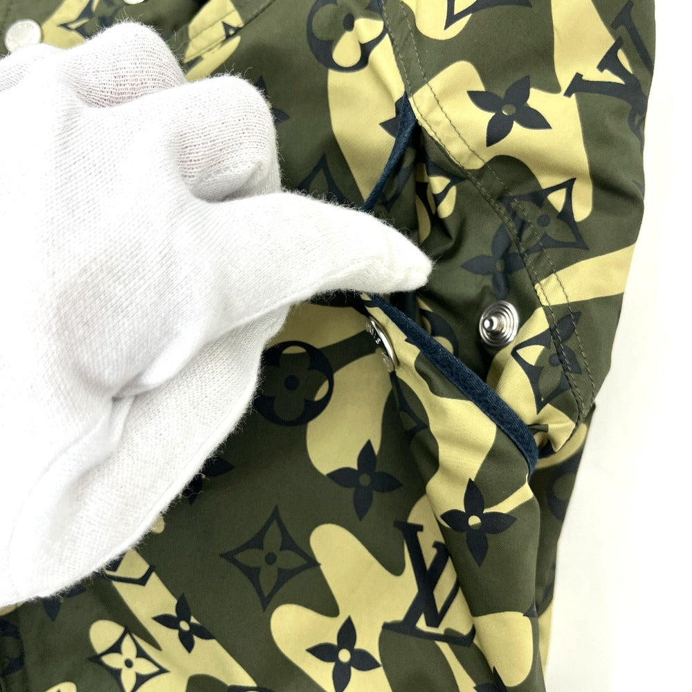 LOUIS VUITTON RM082M Louis Vuitton x Takashi Murakami Monogram Camouflage Apparel Reversible Blouson Jumper Outer Jacket Nylon Men's Khaki