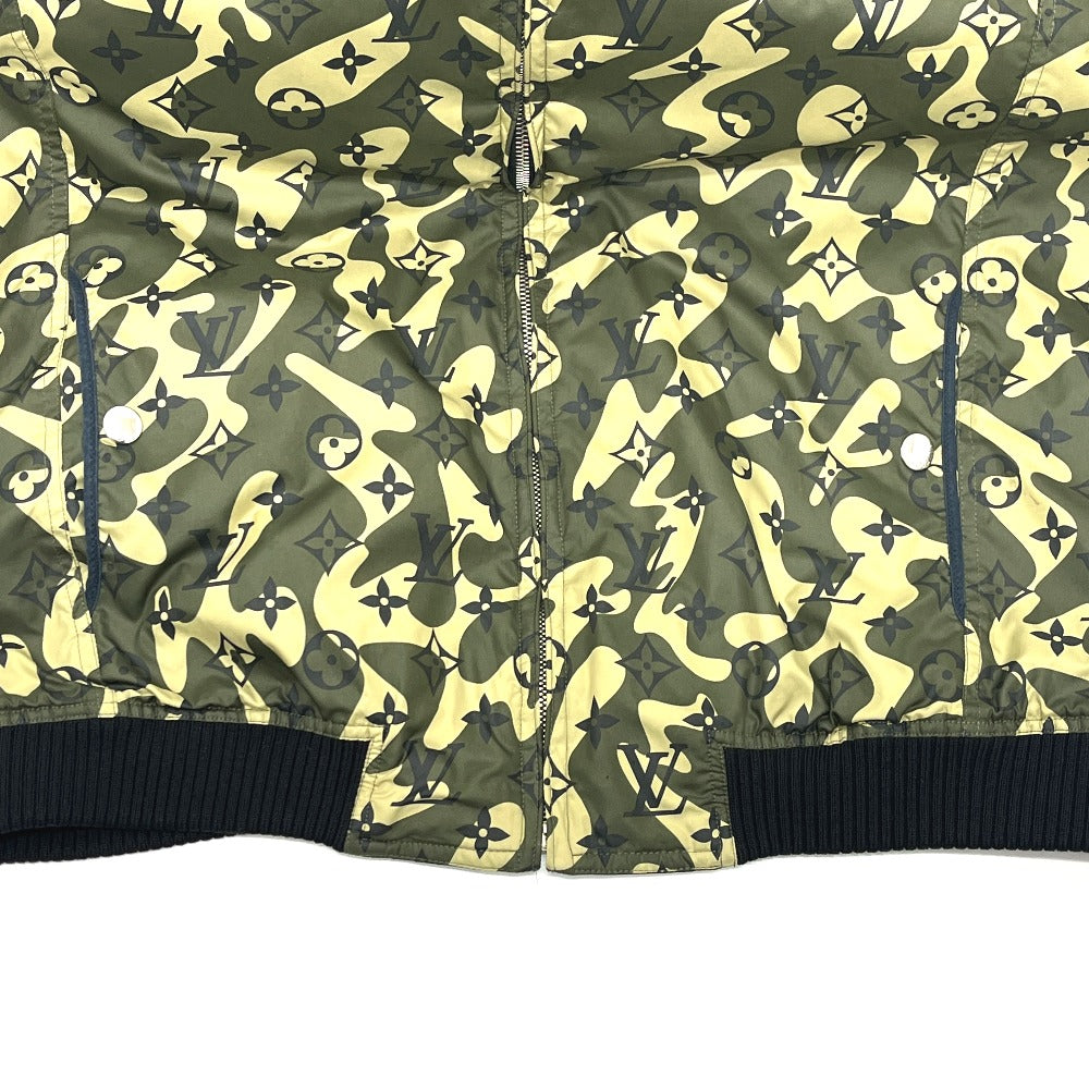 LOUIS VUITTON RM082M Louis Vuitton x Takashi Murakami Monogram Camouflage Apparel Reversible Blouson Jumper Outer Jacket Nylon Men's Khaki