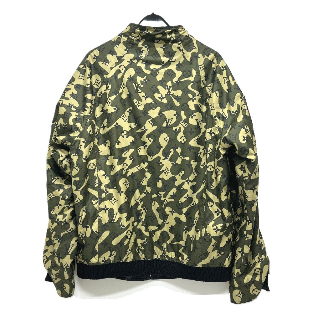 LOUIS VUITTON RM082M Louis Vuitton x Takashi Murakami Monogram Camouflage Apparel Reversible Blouson Jumper Outer Jacket Nylon Men's Khaki