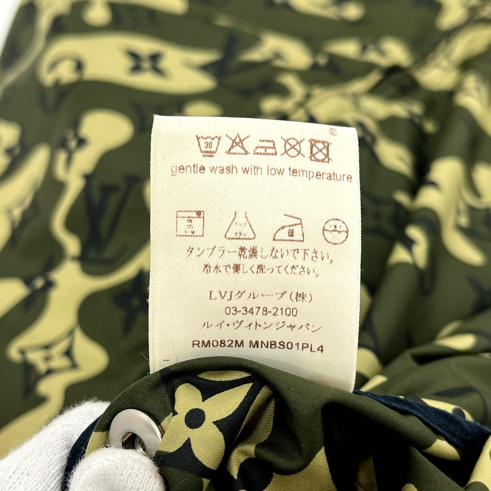 LOUIS VUITTON RM082M Louis Vuitton x Takashi Murakami Monogram Camouflage Apparel Reversible Blouson Jumper Outer Jacket Nylon Men's Khaki