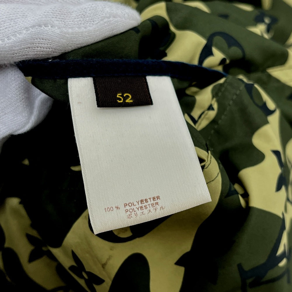 LOUIS VUITTON RM082M Louis Vuitton x Takashi Murakami Monogram Camouflage Apparel Reversible Blouson Jumper Outer Jacket Nylon Men's Khaki