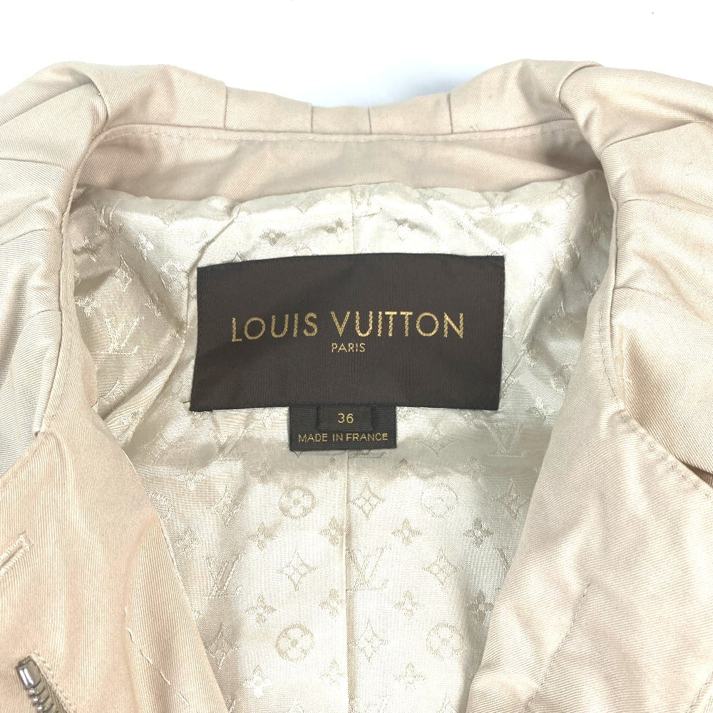 LOUIS VUITTON Women's Long Coat with Belt, Beige