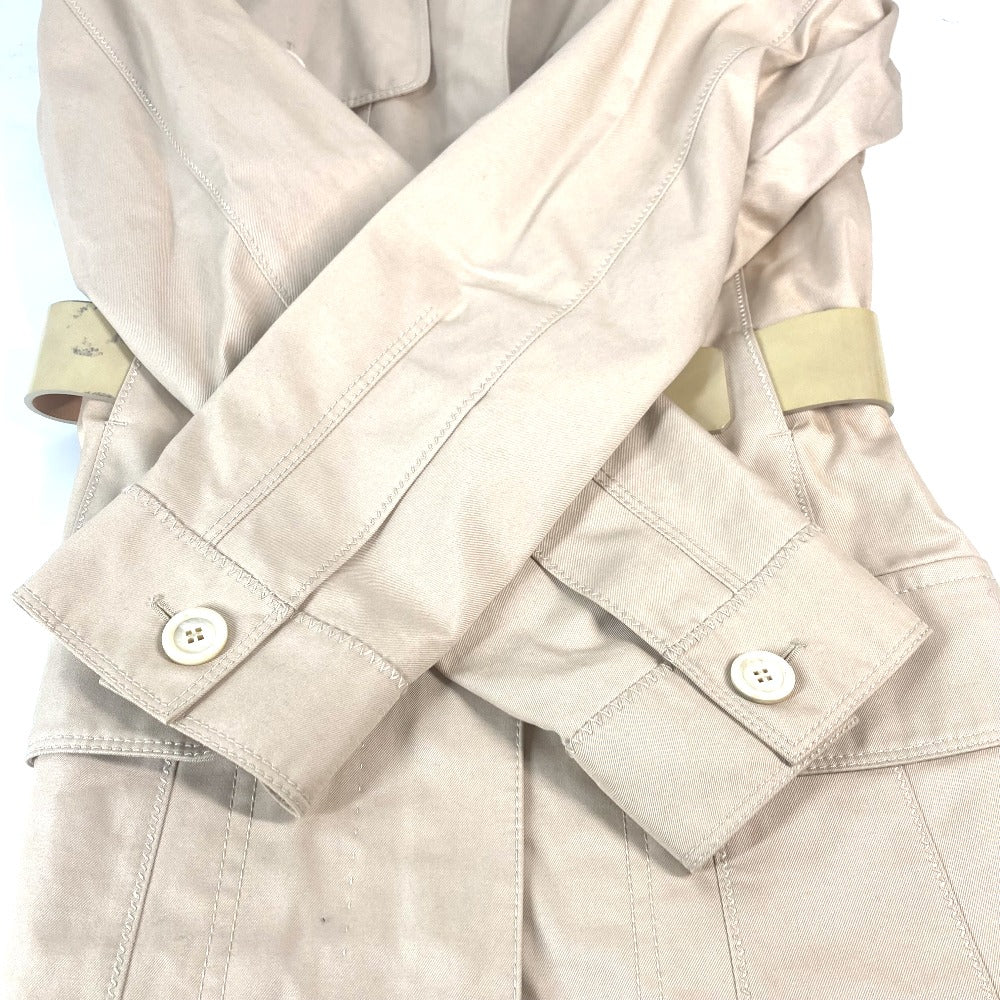 LOUIS VUITTON Women's Long Coat with Belt, Beige