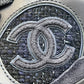 CHANEL G39066 CC Mark Tweed Shoes Low-cut sneakers tweed / suede blue Used