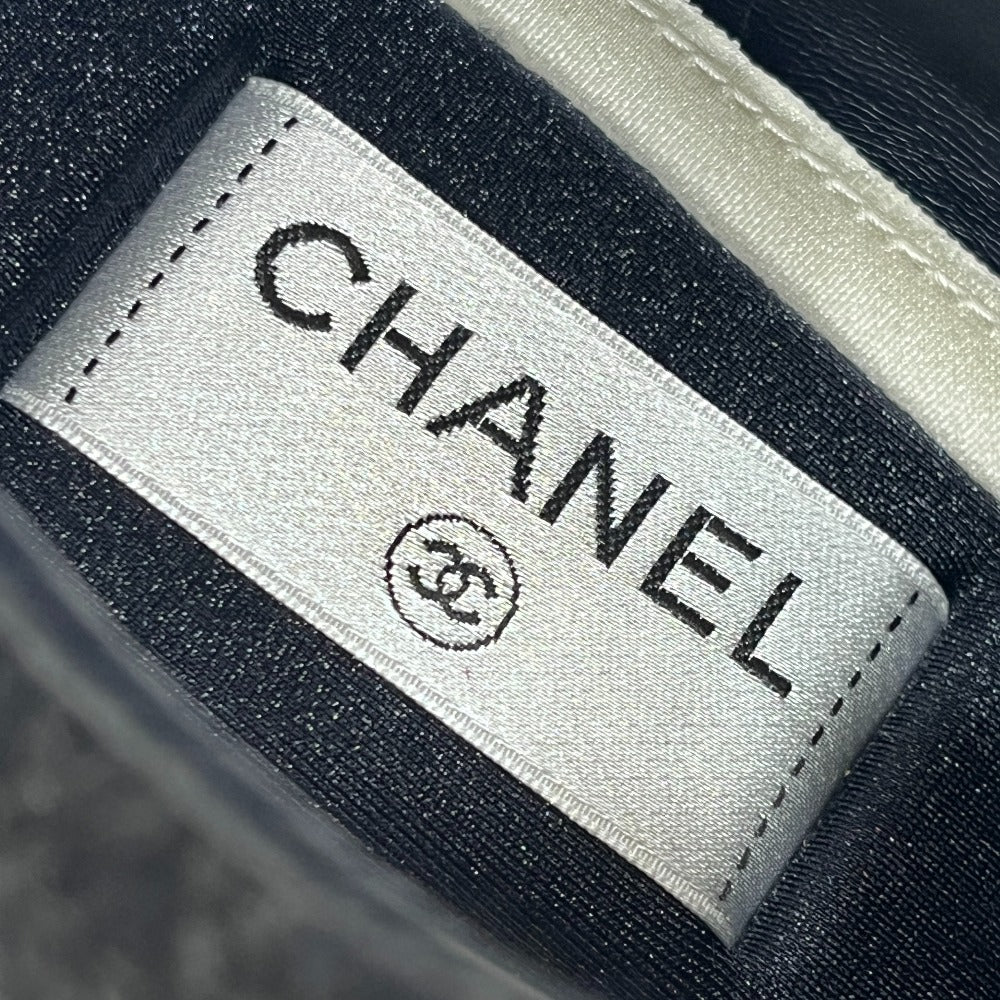 CHANEL G39066 CC Mark Tweed Shoes Low-cut sneakers tweed / suede blue Used