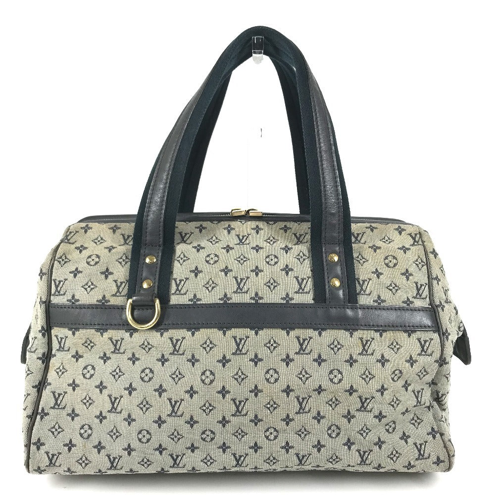 LOUIS VUITTON M92211 Monogram mini Josephine GM Josephine GM Bag Mini Duffle Bag Shoulder Bag Hand Bag Monogram Mini Canvas Navy Used
