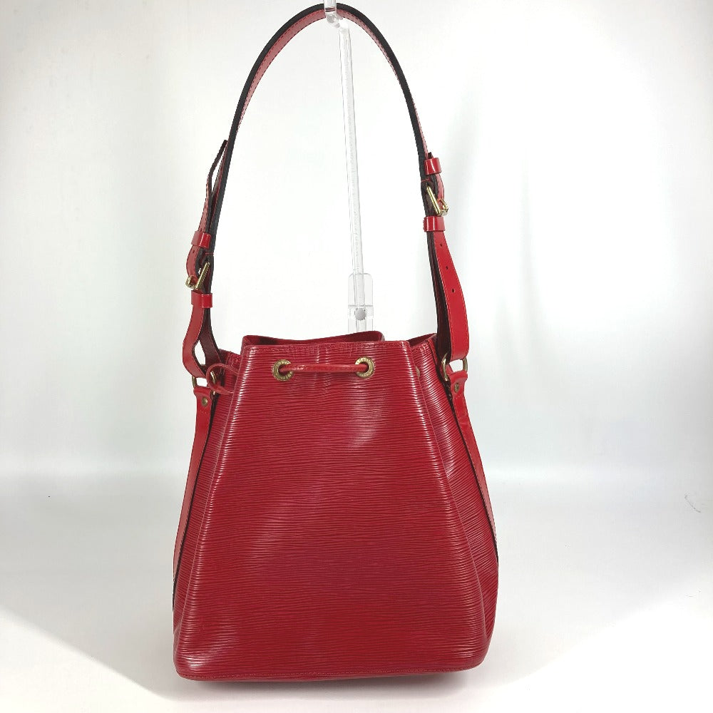 LOUIS VUITTON M44107 Epi Petit Noe Bag, One-Shoulder Bag, Drawstring, Crossbody Bag, Epi Leather, Women's, Castilian Red