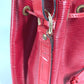 LOUIS VUITTON M44107 Epi Petit Noe Bag, One-Shoulder Bag, Drawstring, Crossbody Bag, Epi Leather, Women's, Castilian Red
