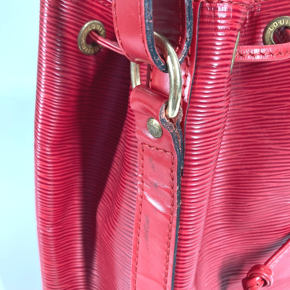 LOUIS VUITTON M44107 Epi Petit Noe Bag, One-Shoulder Bag, Drawstring, Crossbody Bag, Epi Leather, Women's, Castilian Red