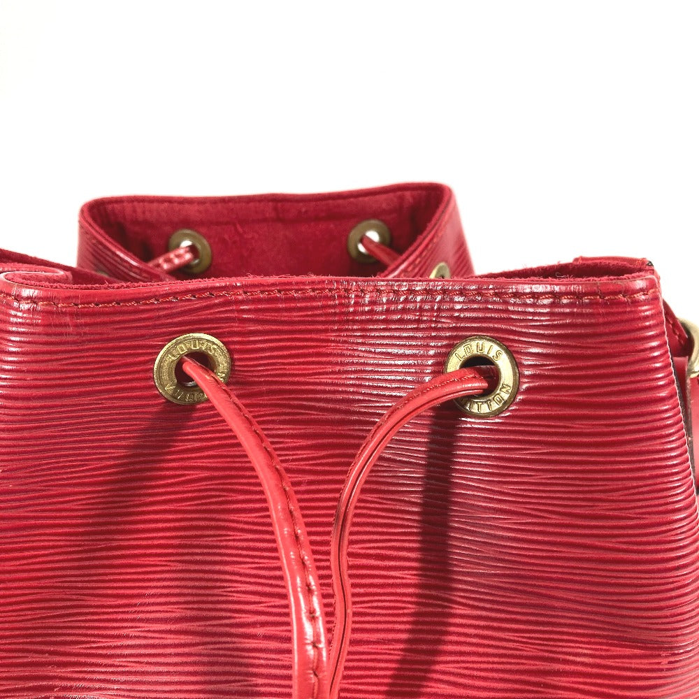 LOUIS VUITTON M44107 Epi Petit Noe Bag, One-Shoulder Bag, Drawstring, Crossbody Bag, Epi Leather, Women's, Castilian Red