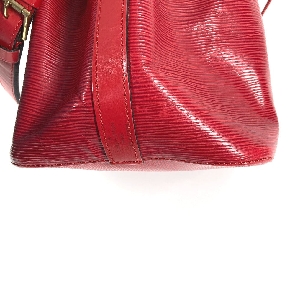 LOUIS VUITTON M44107 Epi Petit Noe Bag, One-Shoulder Bag, Drawstring, Crossbody Bag, Epi Leather, Women's, Castilian Red