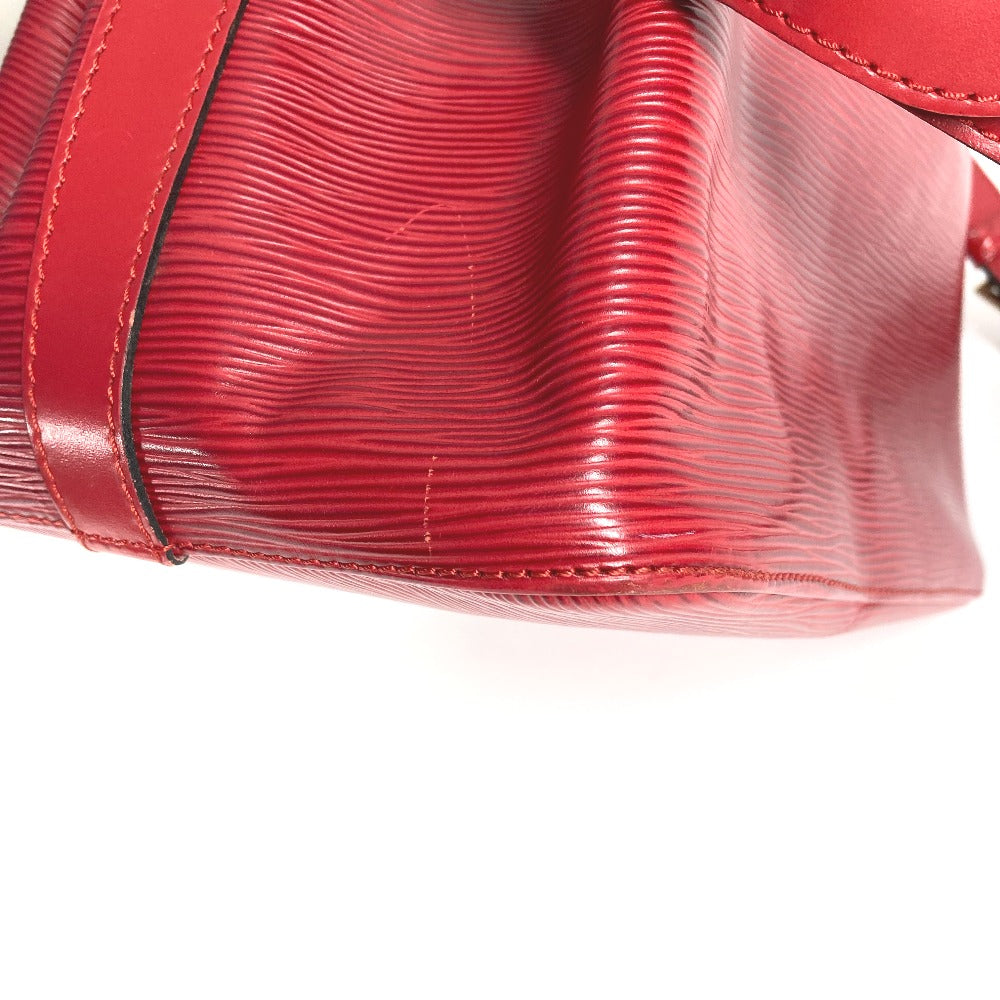 LOUIS VUITTON M44107 Epi Petit Noe Bag, One-Shoulder Bag, Drawstring, Crossbody Bag, Epi Leather, Women's, Castilian Red
