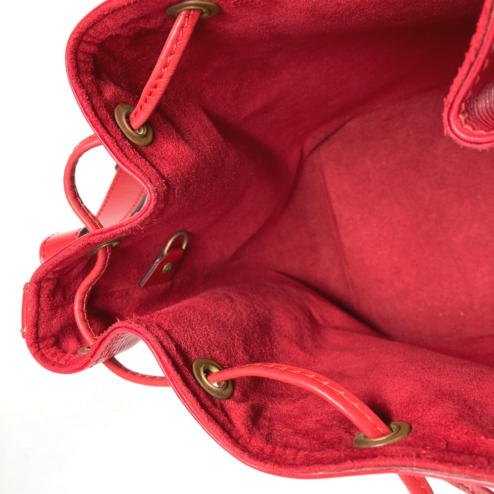 LOUIS VUITTON M44107 Epi Petit Noe Bag, One-Shoulder Bag, Drawstring, Crossbody Bag, Epi Leather, Women's, Castilian Red