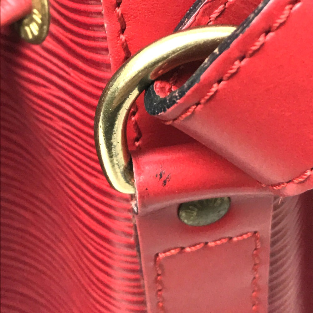 LOUIS VUITTON M44107 Epi Petit Noe Bag, One-Shoulder Bag, Drawstring, Crossbody Bag, Epi Leather, Women's, Castilian Red