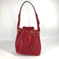 LOUIS VUITTON M44107 Epi Petit Noe Bag, One-Shoulder Bag, Drawstring, Crossbody Bag, Epi Leather, Women's, Castilian Red