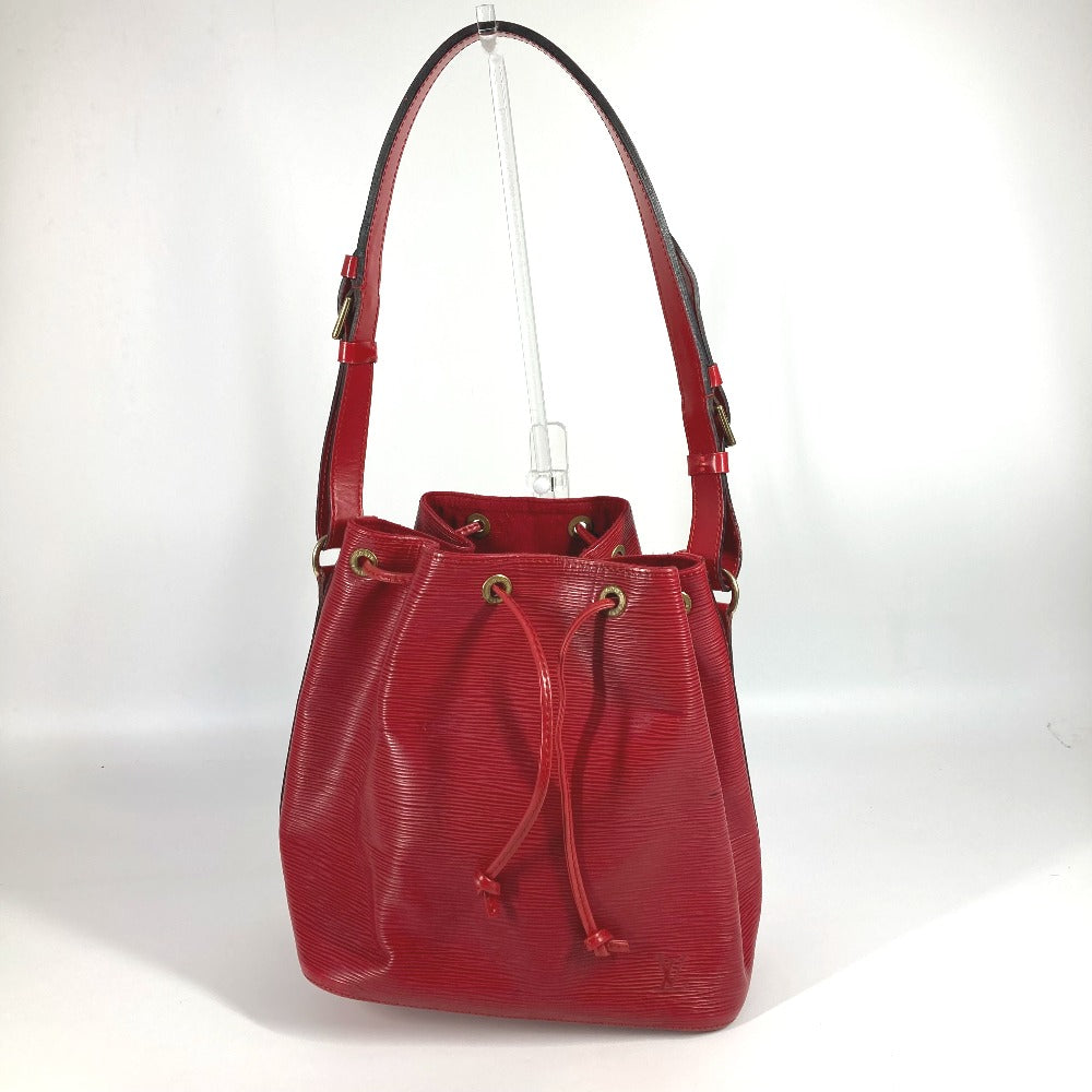 LOUIS VUITTON M44107 Epi Petit Noe Bag, One-Shoulder Bag, Drawstring, Crossbody Bag, Epi Leather, Women's, Castilian Red