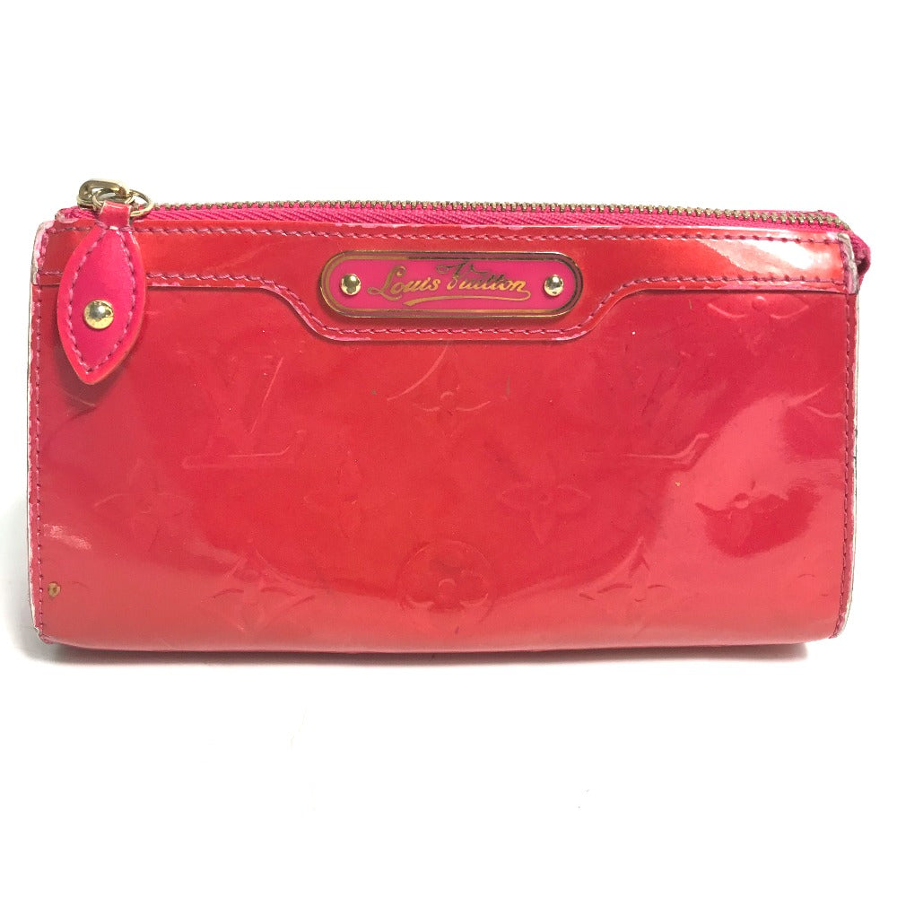 LOUIS VUITTON M93647 Monogram Vernis True Cosmetic Makeup Pouch, Patent Leather, Women's, Rose Pop Pink