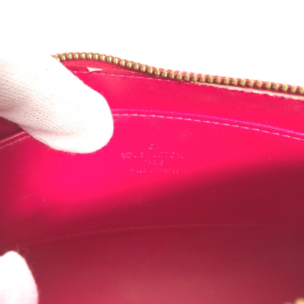 LOUIS VUITTON M93647 Monogram Vernis True Cosmetic Makeup Pouch, Patent Leather, Women's, Rose Pop Pink