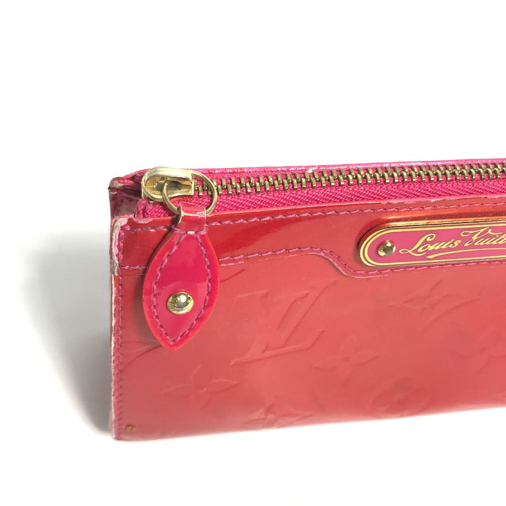 LOUIS VUITTON M93647 Monogram Vernis True Cosmetic Makeup Pouch, Patent Leather, Women's, Rose Pop Pink