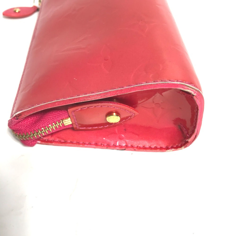 LOUIS VUITTON M93647 Monogram Vernis True Cosmetic Makeup Pouch, Patent Leather, Women's, Rose Pop Pink