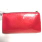 LOUIS VUITTON M93647 Monogram Vernis True Cosmetic Makeup Pouch, Patent Leather, Women's, Rose Pop Pink