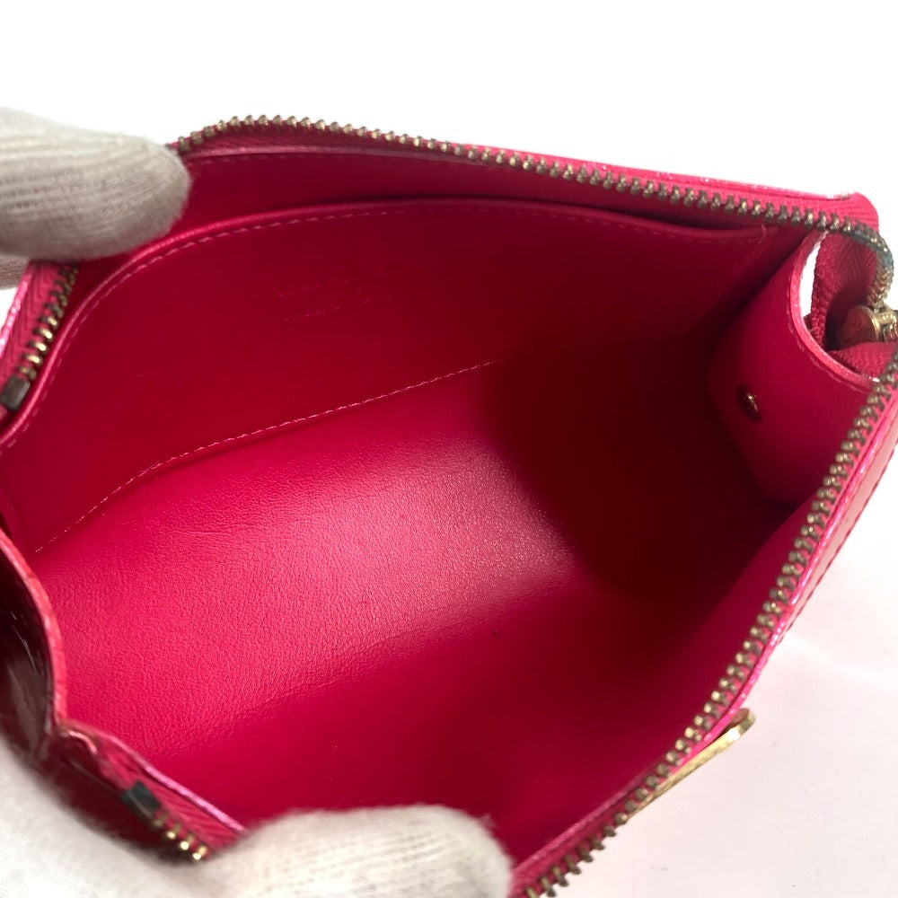 LOUIS VUITTON M93647 Monogram Vernis Truth Cosmetic Makeup Pouch, Monogram Vernis, Women's, Rose Pop Pink