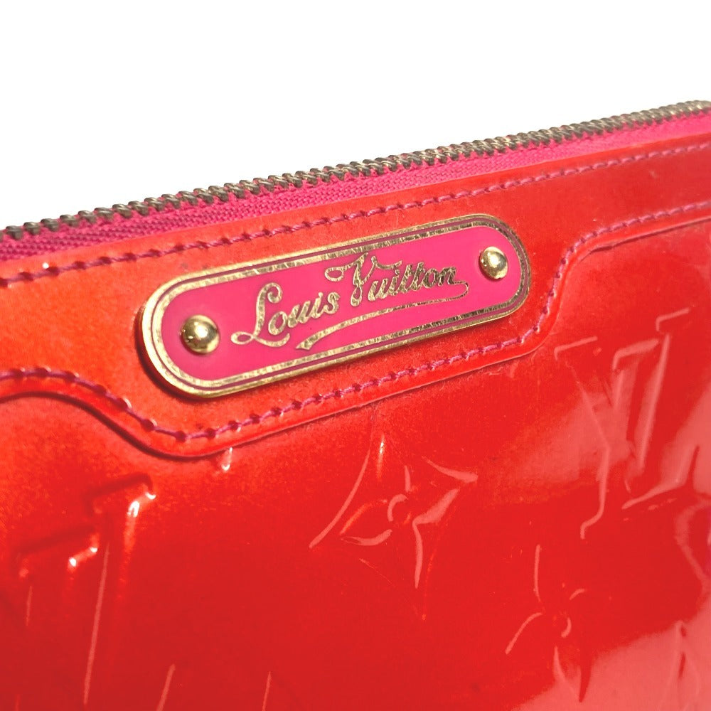 LOUIS VUITTON M93647 Monogram Vernis Truth Cosmetic Makeup Pouch, Monogram Vernis, Women's, Rose Pop Pink