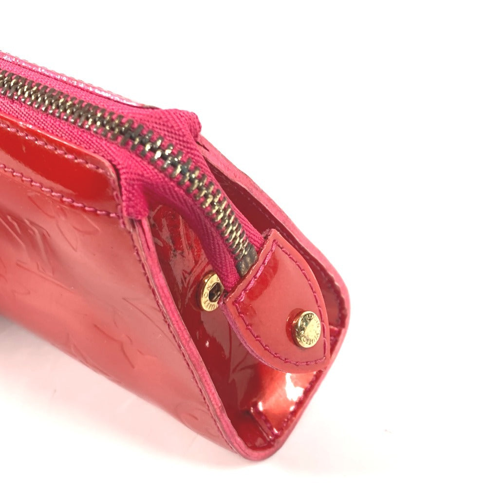 LOUIS VUITTON M93647 Monogram Vernis Truth Cosmetic Makeup Pouch, Monogram Vernis, Women's, Rose Pop Pink