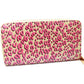 LOUIS VUITTON M91476 Vernis Leopard Print Zippy Wallet, Round Zip Long Wallet, Patent Leather, Women's, Broncorail, Pink