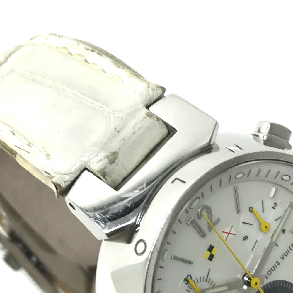 LOUIS VUITTON Q132C Tambour Lovely Cup MM Watch, Stainless Steel, Women's, Silver