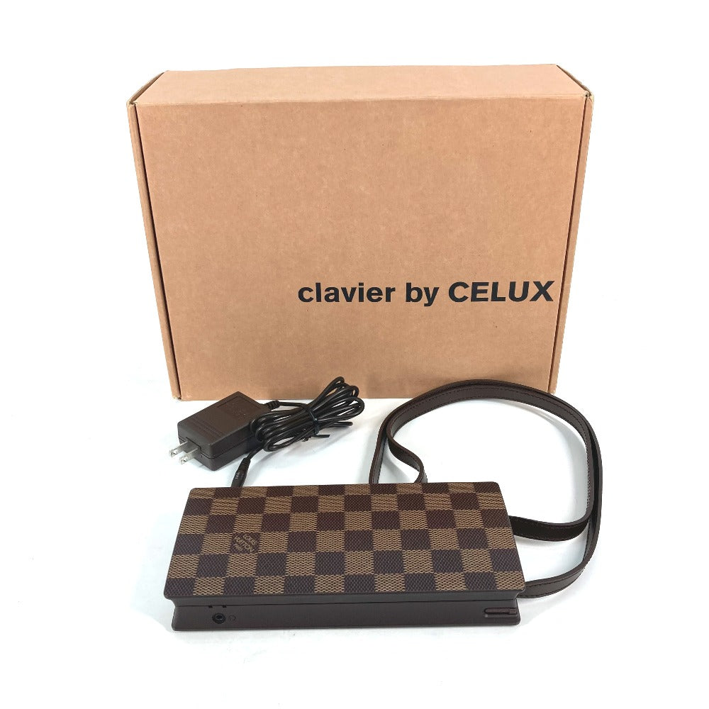 LOUIS VUITTON セリュックス CELUX VIP顧客 ダミエ クラヴィエ 25周年スタッフ限定 PC ノベルティ 小型 ミニ ノートパソコン 雑貨 プラスチック メンズ エベヌ ブラウン