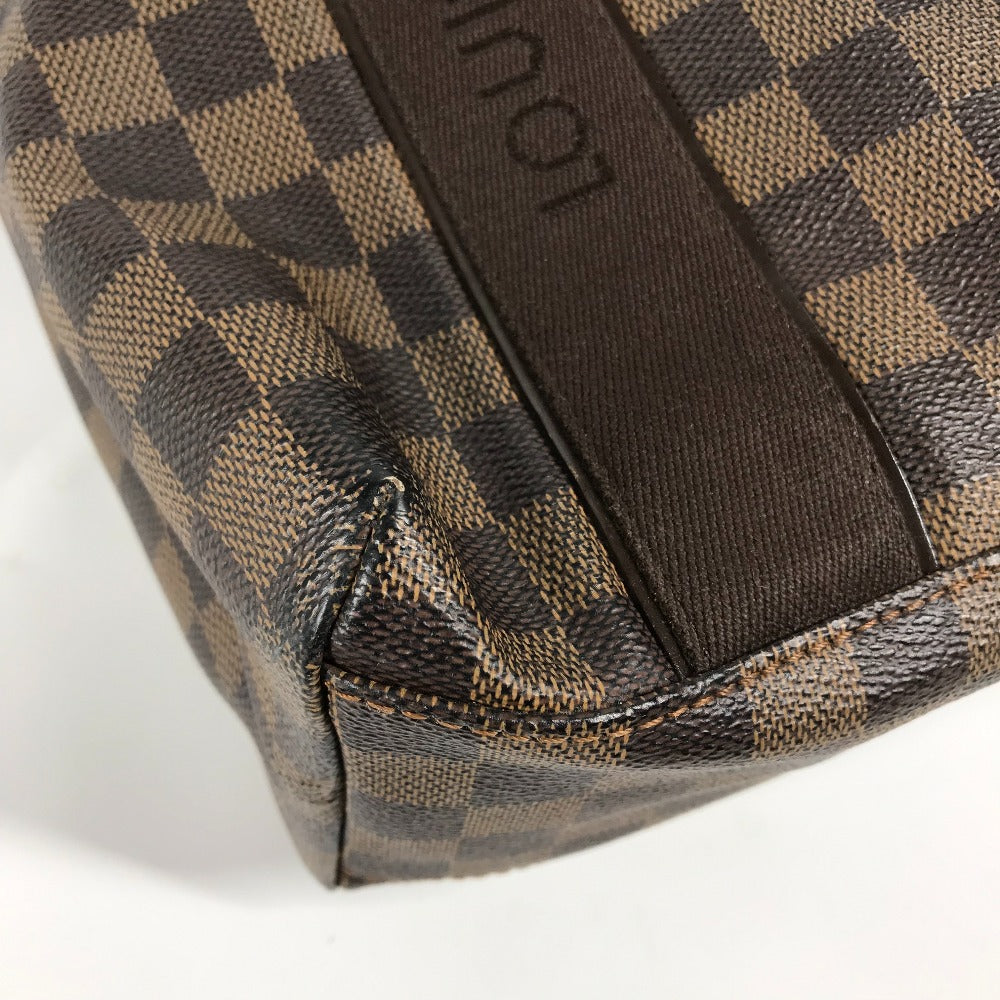 LOUIS VUITTON N52006 Damier Cabas Bobur Shoulder Bag, Vertical Tote Bag, Damier Canvas, Women's, Ebene, Brown