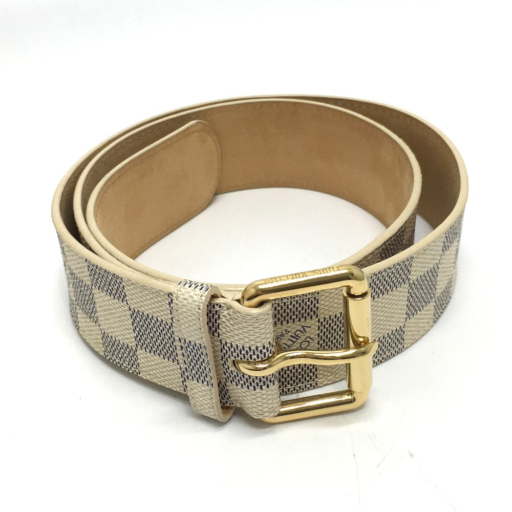 LOUIS VUITTON M9835 Santur Pochette Solo Waist Bag in Damier Azur Canvas, Unisex, White