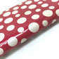 LOUIS VUITTON M91572 Vernis Dot Infinity Zippy Wallet, Patent Leather, Women's, Red Rouge