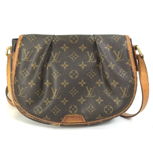 LOUIS VUITTON M40474 モノグラム メニルモンタン PM カバン 斜め掛け ショルダーバッグ モノグラムキャンバス レディース ブラウン