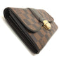 LOUIS VUITTON N61747 Damier Sistine Portefeuille Long Wallet, Flap Wallet, Unisex, Damier Canvas, Ebene Brown